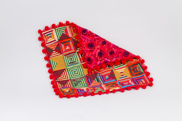 Raffle: Quilted Pillow featuring fabric designs from Kaffe Fassett