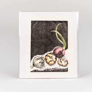Raffle: "Farmer’s Market Onions and Garlic" by Ann Rosenthal '68